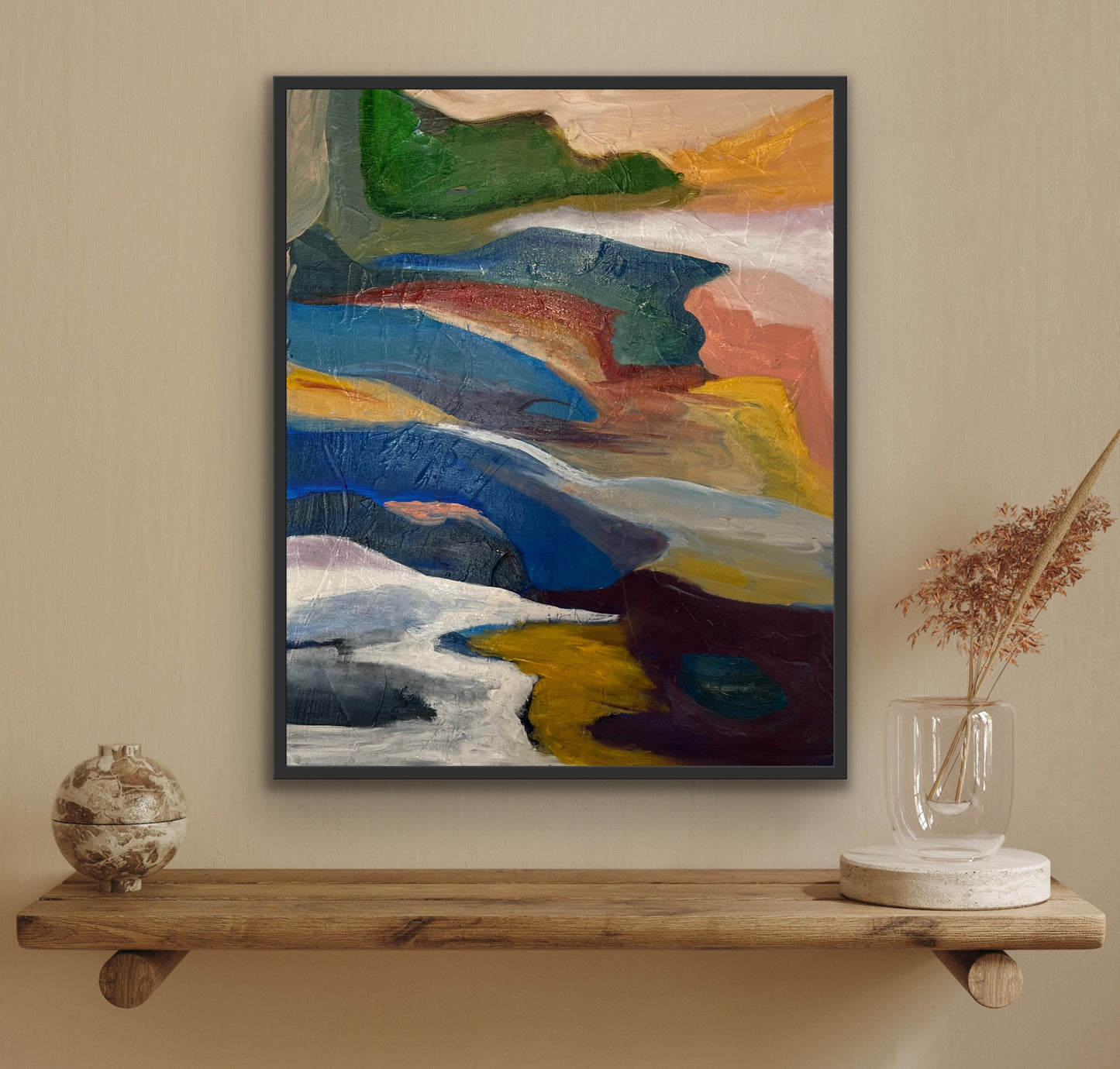 Ocean Meets Sand, 30" x 24"