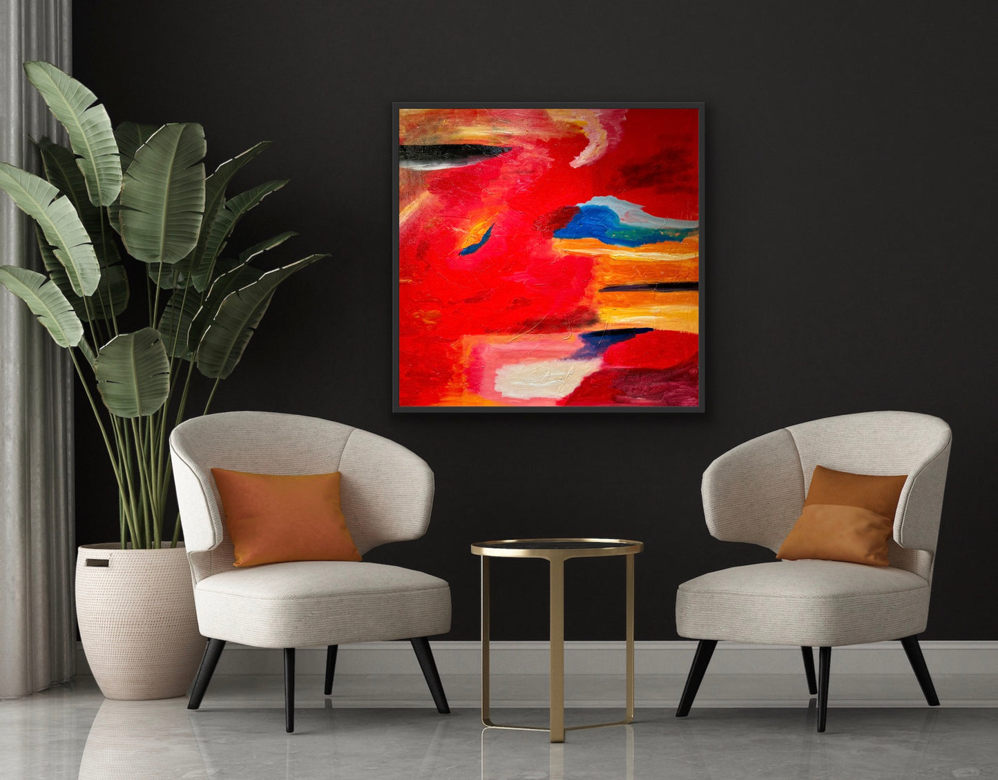 Desert Lake 1, 36" x 36"