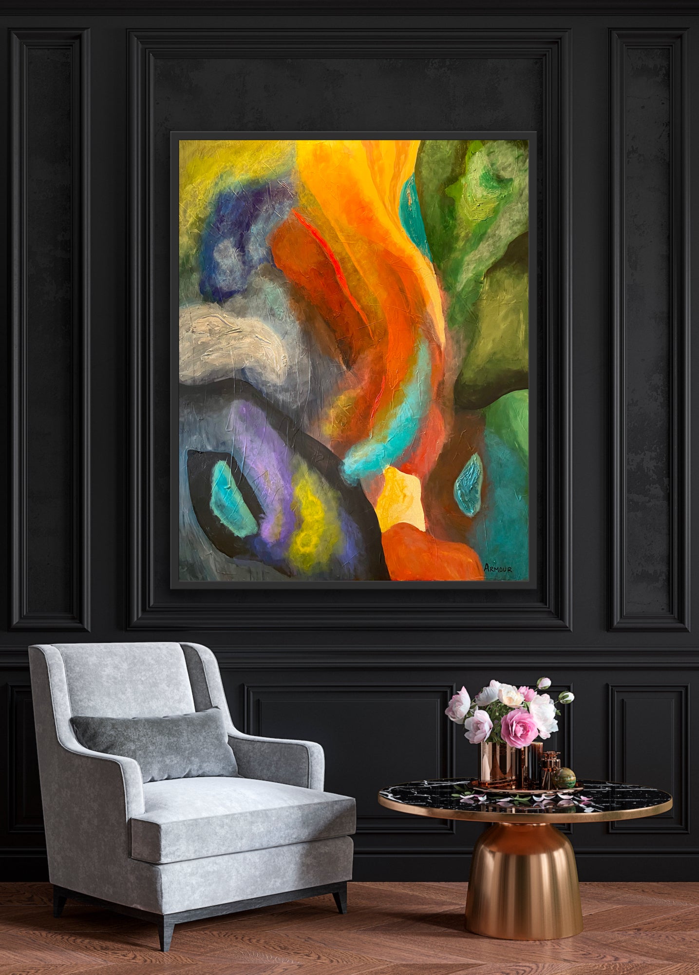Wildfire 1, 60" x 48"