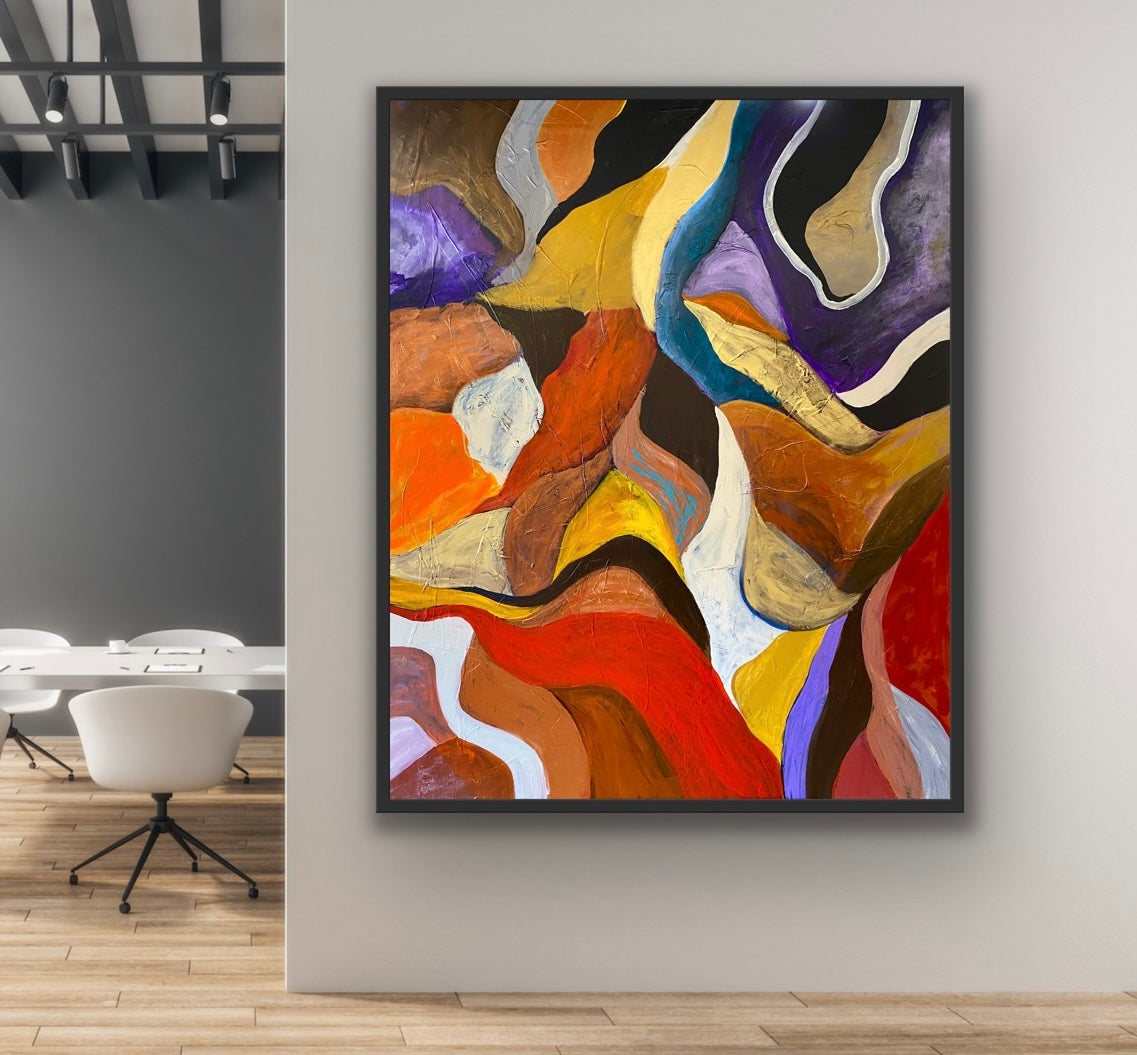 Smoke and Ash, 60" x 48"