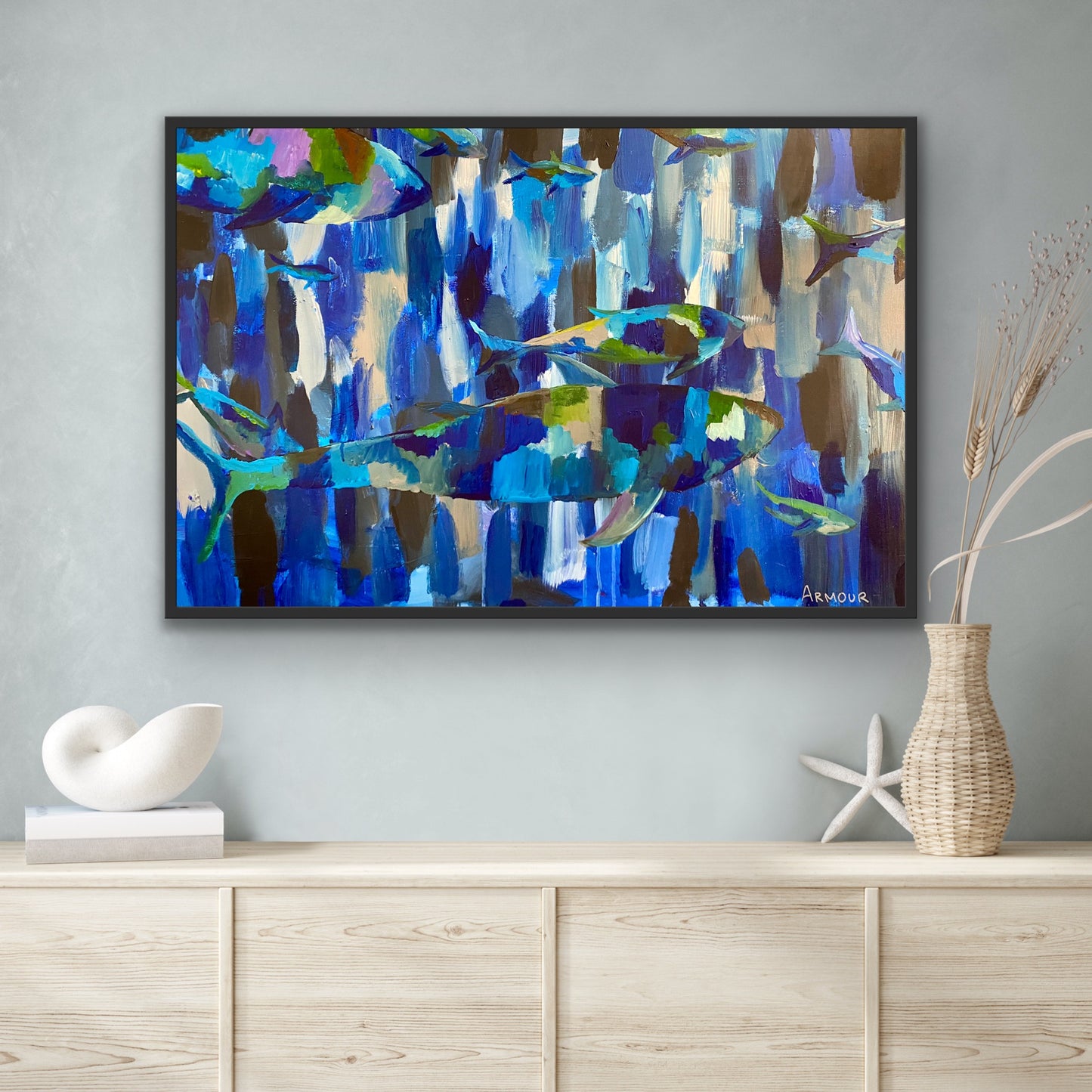 Bluefin, 24" x 36"