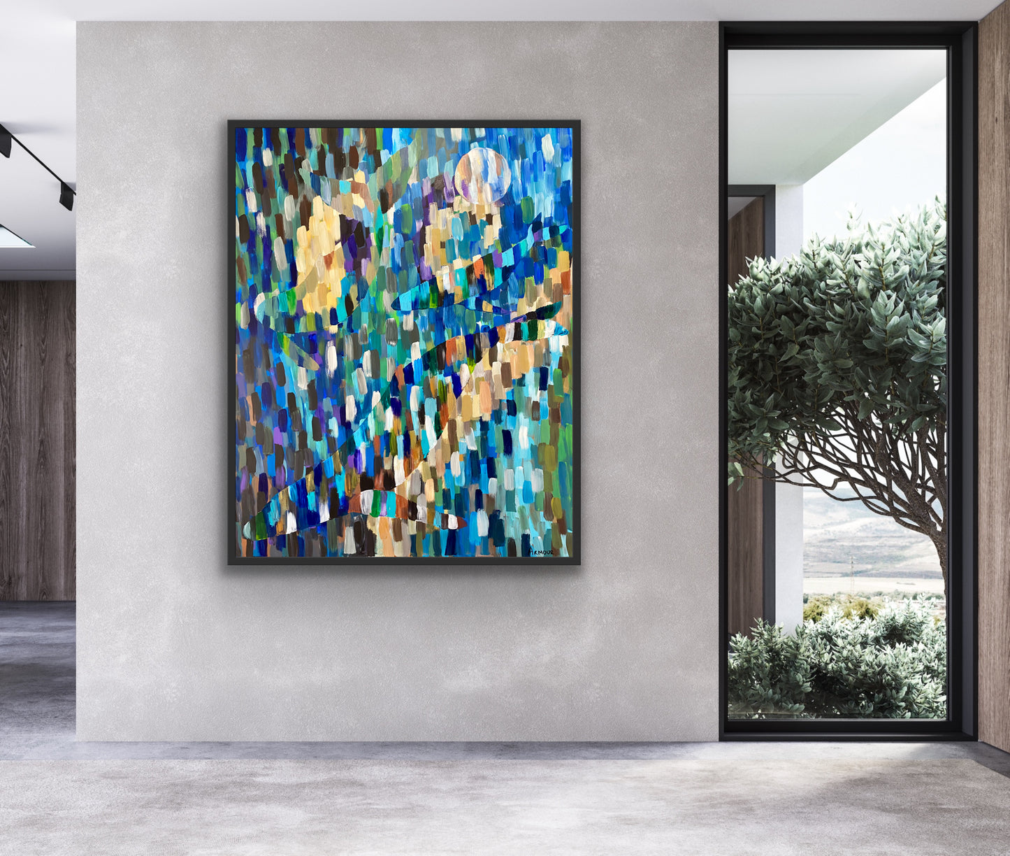 Diving Deep, 60" x 48"