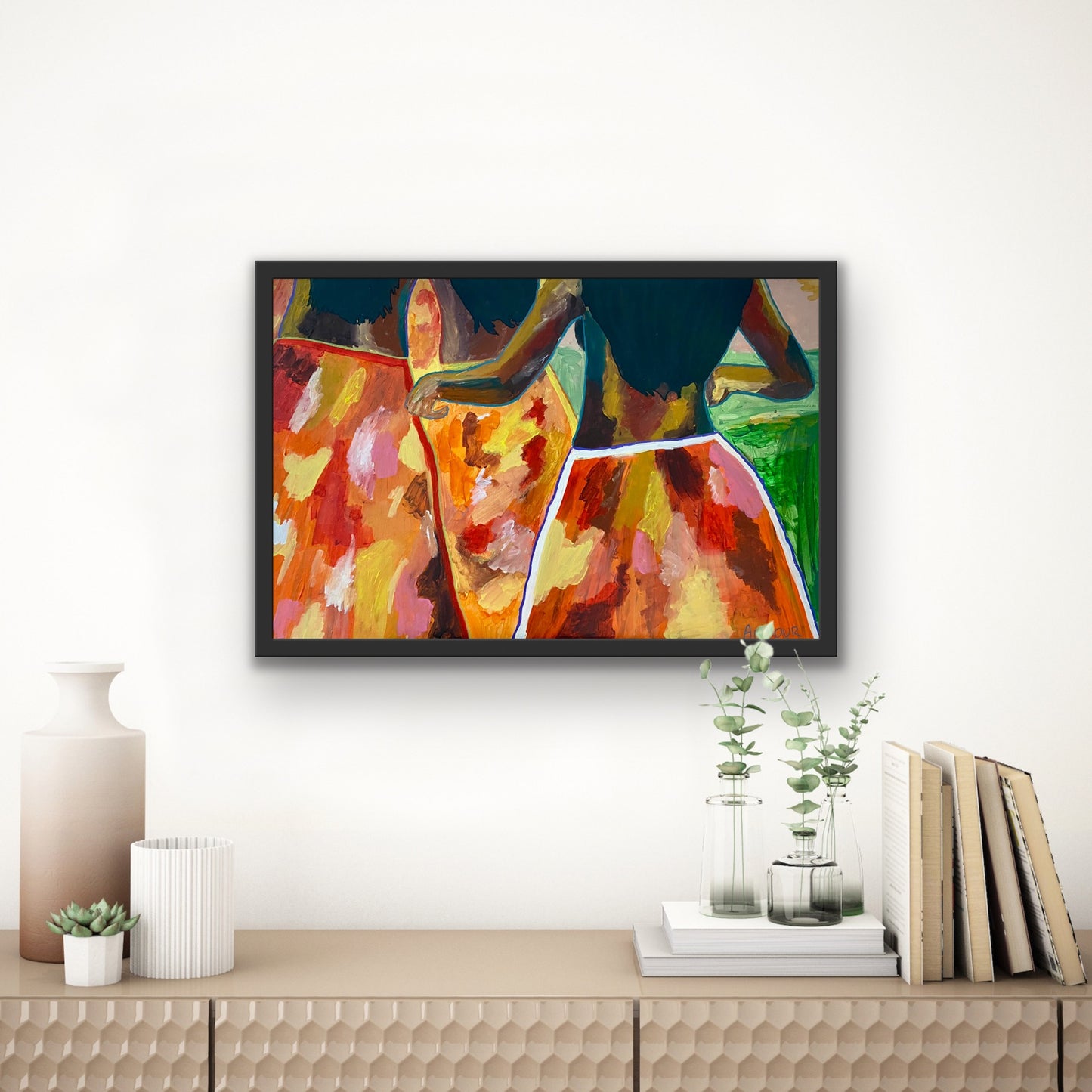 Hula Dancers 1,  24" x 36"