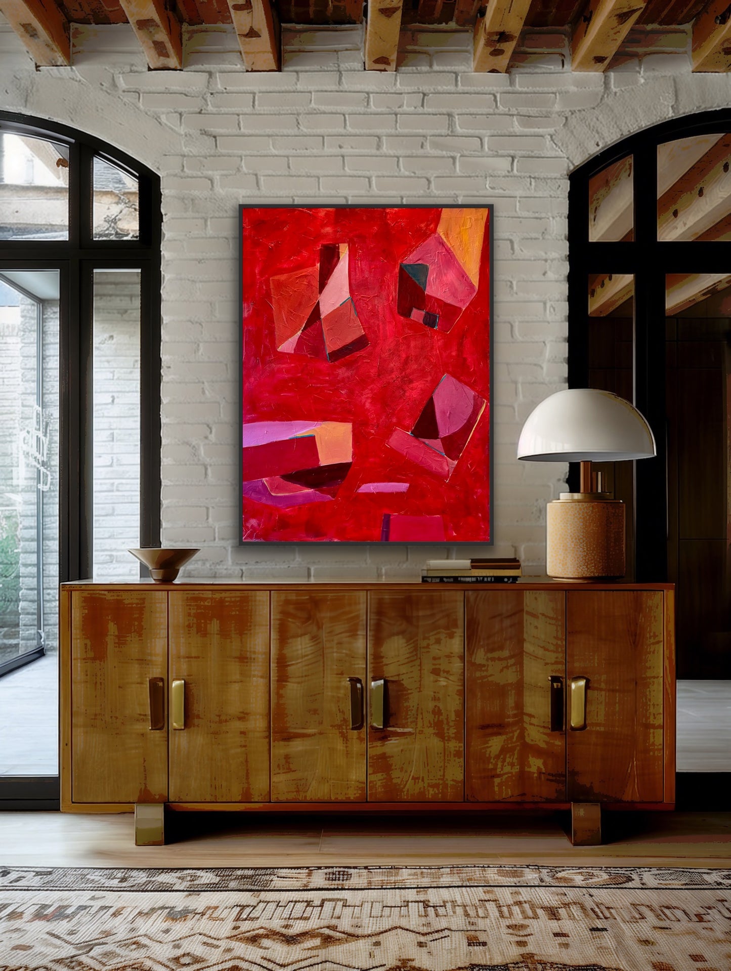 A Vision of Red, 48" x 36"