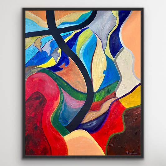 Life On The Reef 2, 60" x 48"